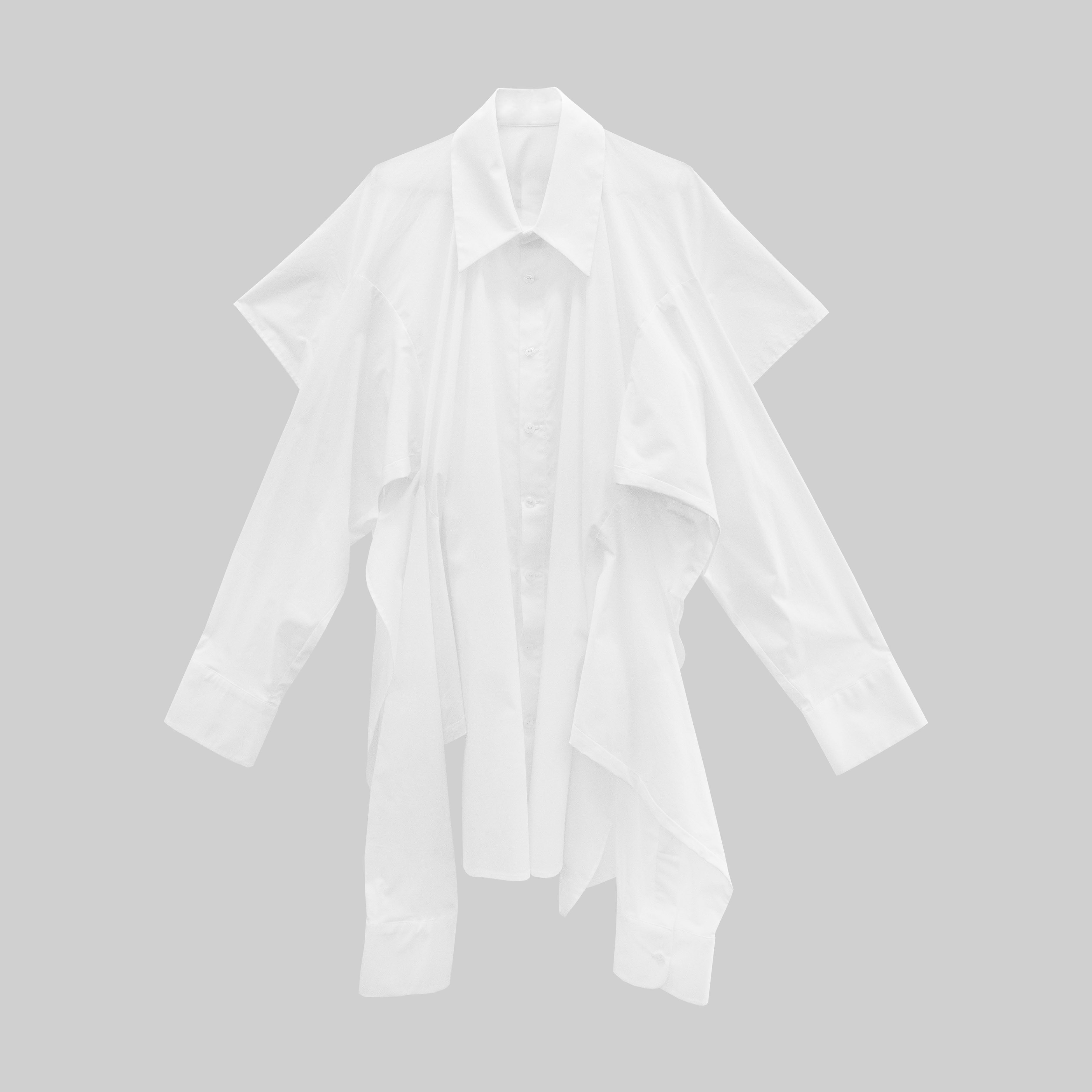 CAMISA 4 MANGAS CORTA BLANCA