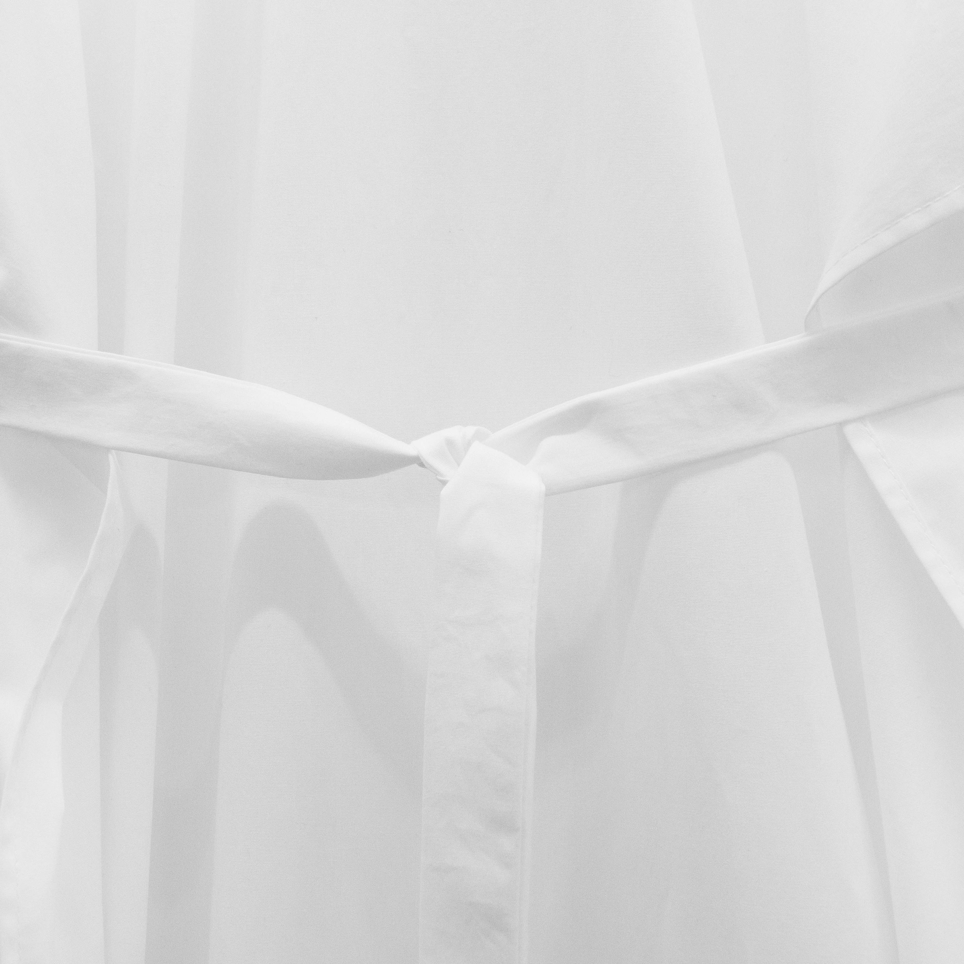CAMISA EXTRA LARGA 4 MANGAS BLANCA