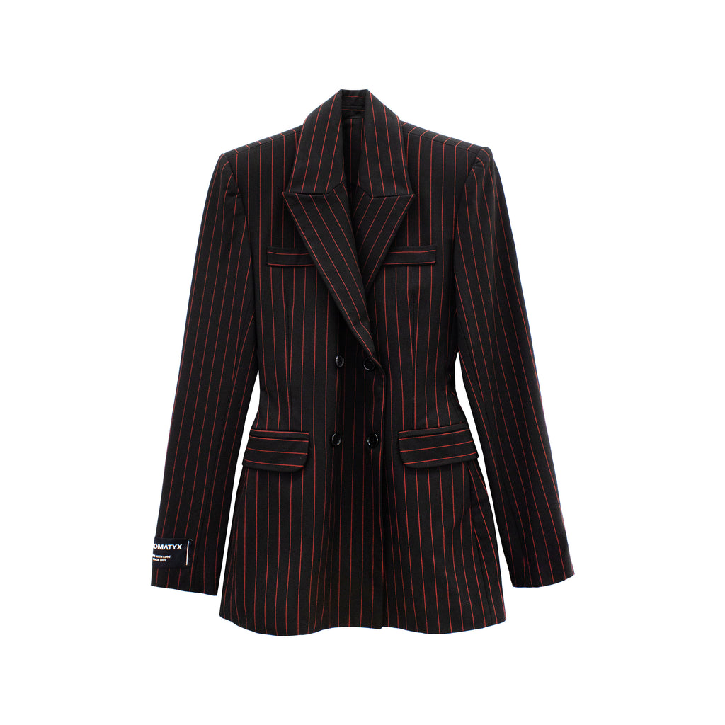 CHAQUETA ENTALLADA RAYA DIPLOMATICA