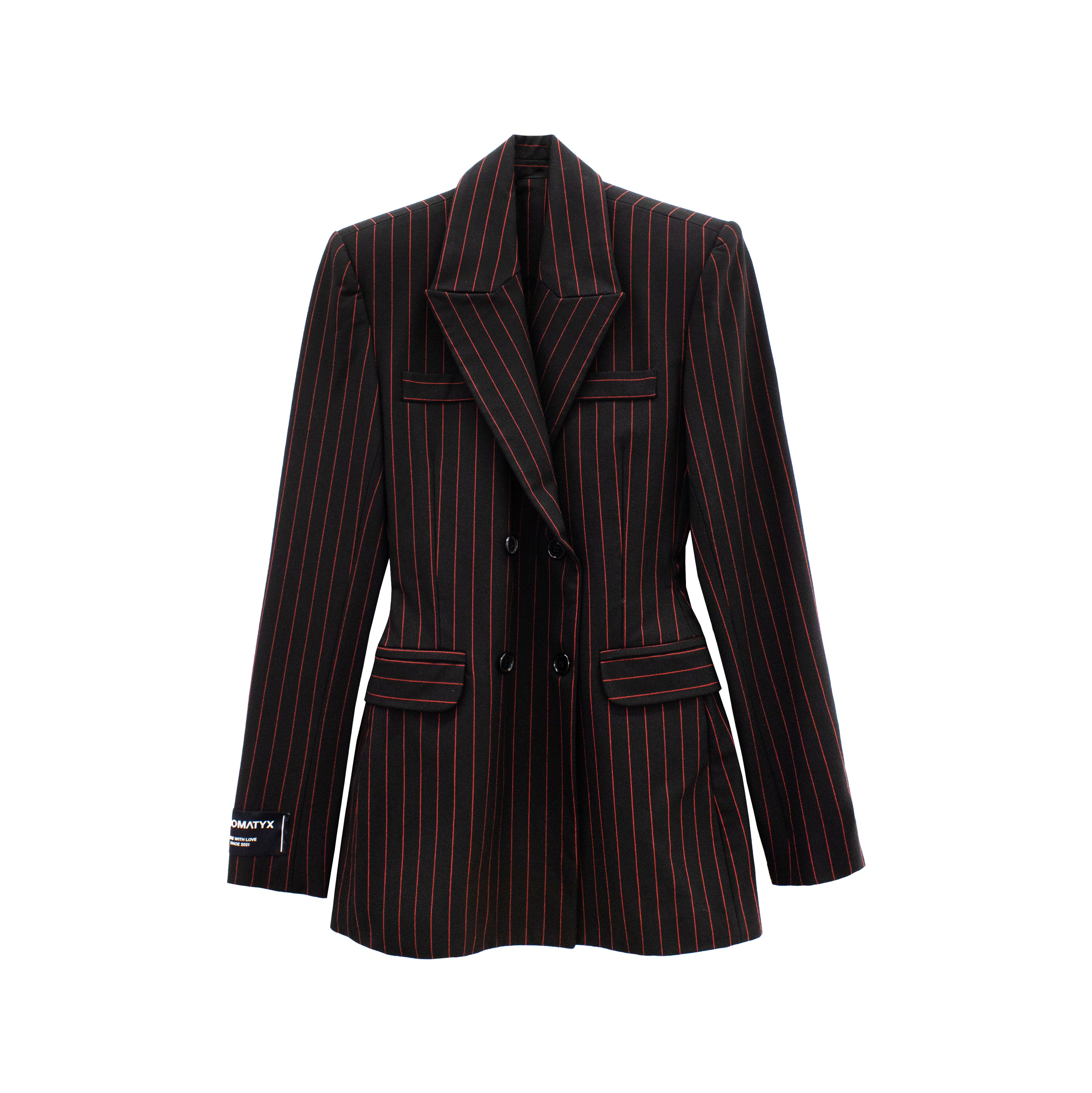 CHAQUETA ENTALLADA RAYA DIPLOMATICA