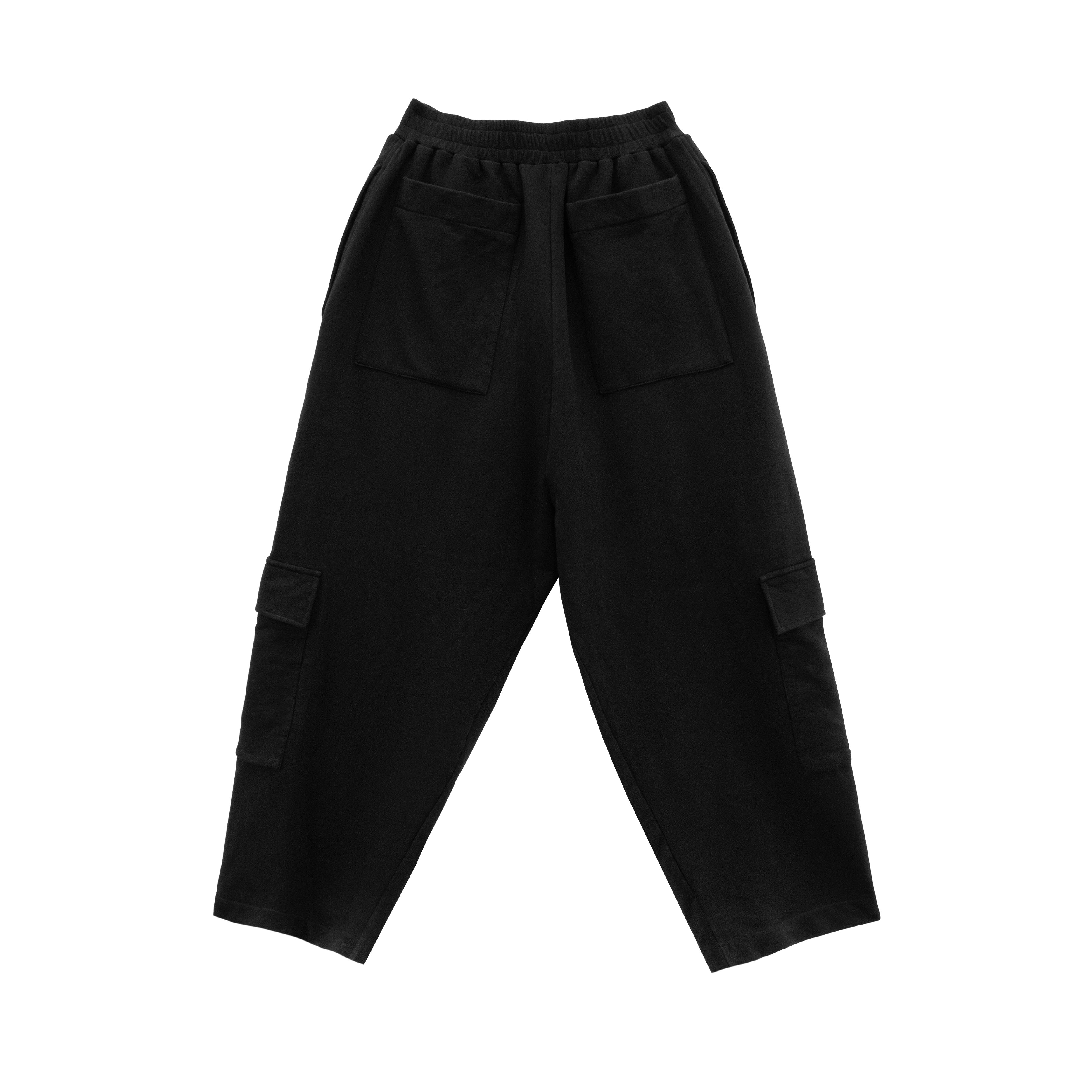 007 PANTALON CARGO ALGODON NEGRO