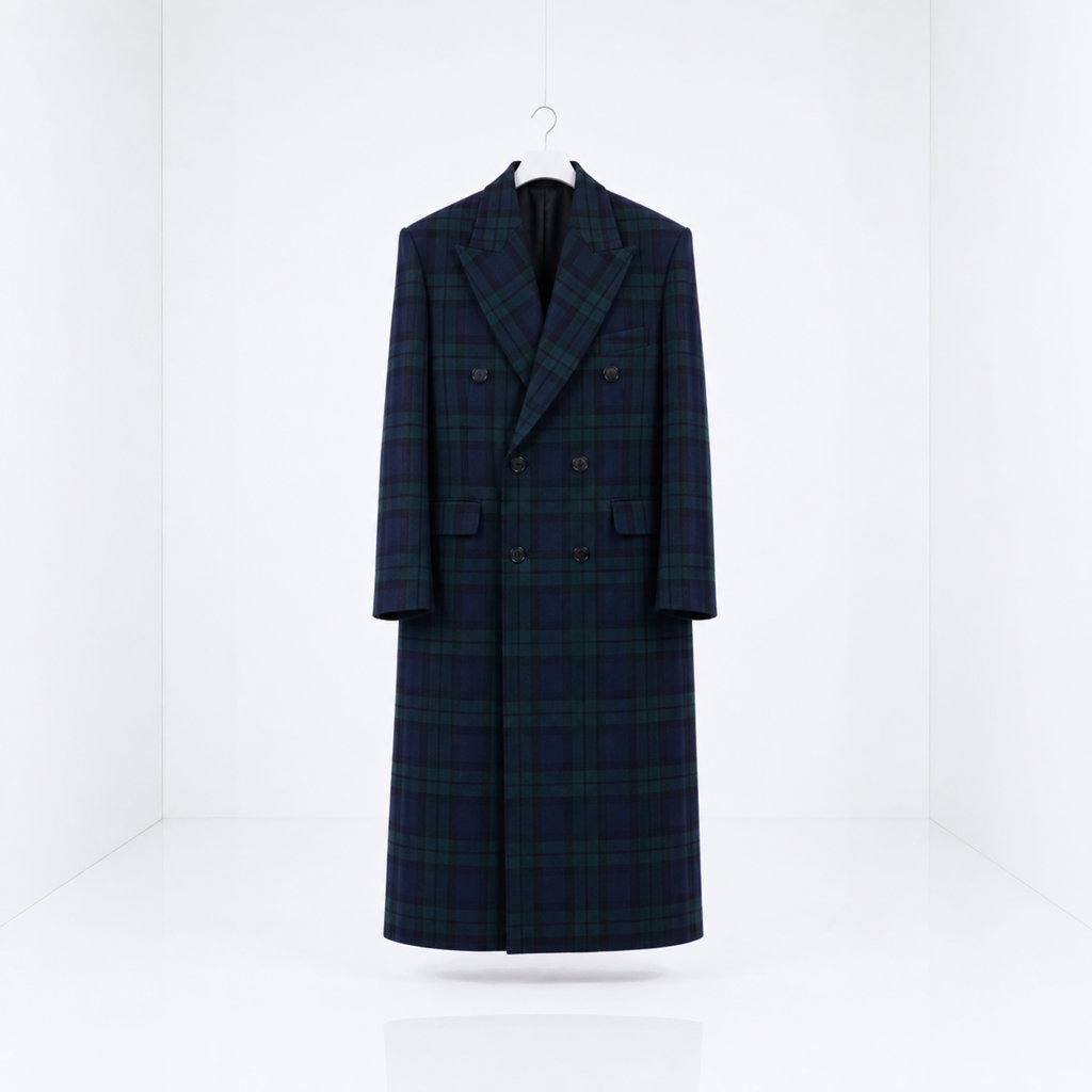 MAXI ABRIGO TARTAN