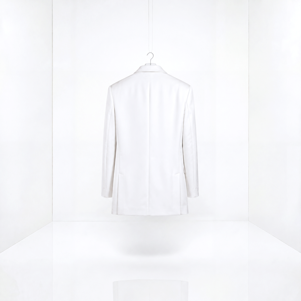 MAXI CHAQUETA SATEN BLANCA
