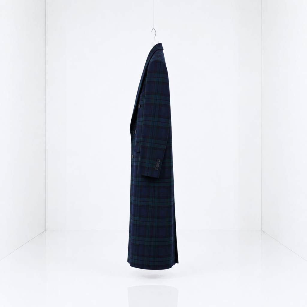 MAXI ABRIGO TARTAN