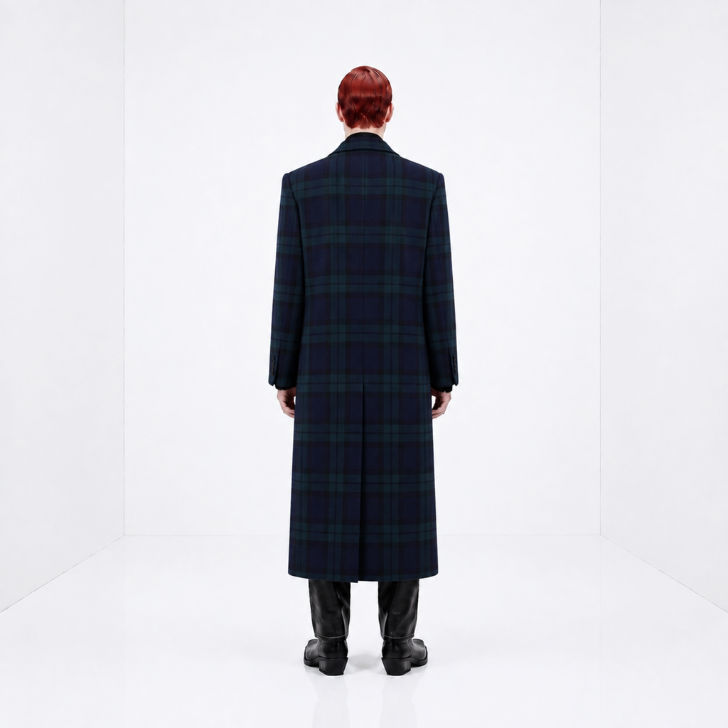 MAXI ABRIGO TARTAN