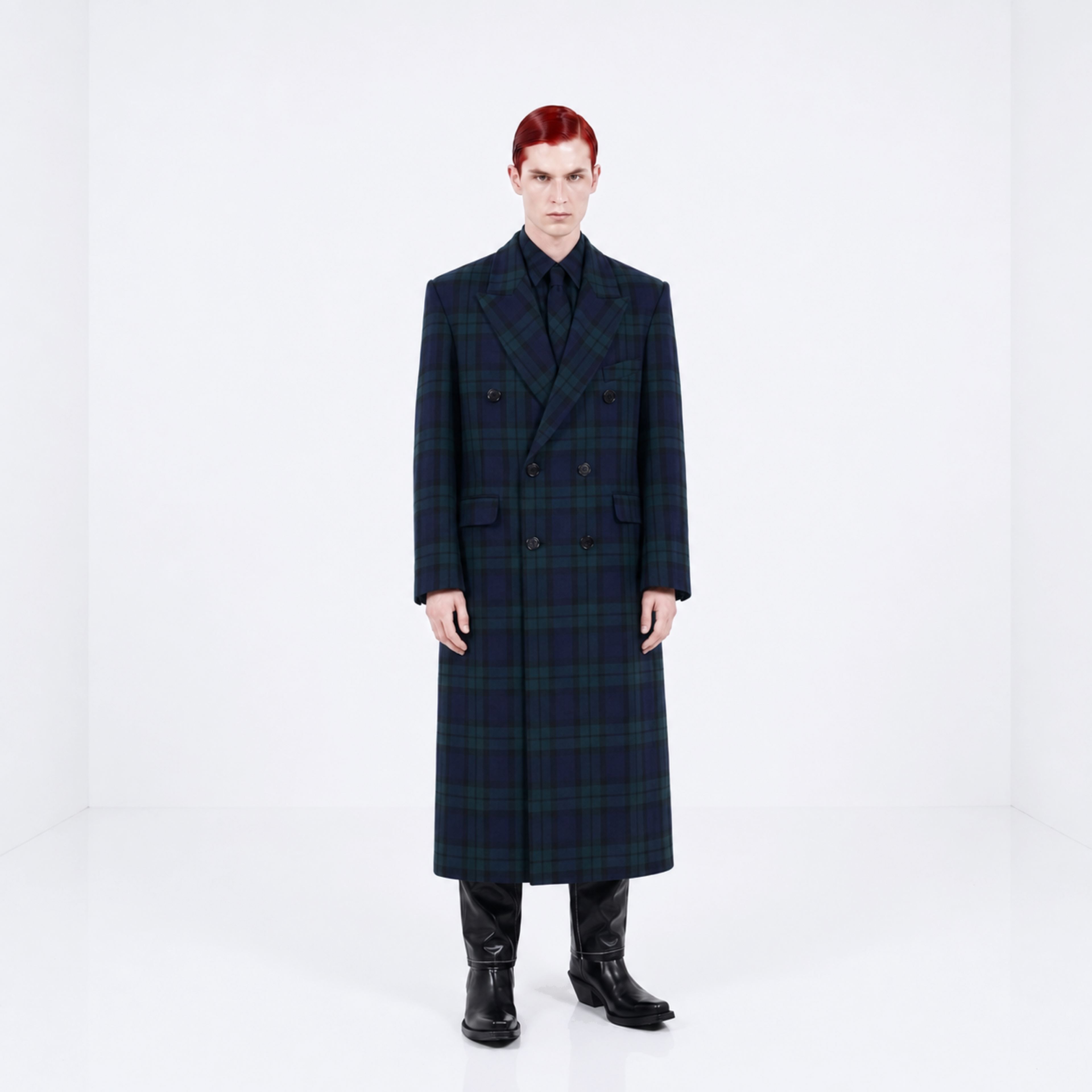 MAXI ABRIGO TARTAN