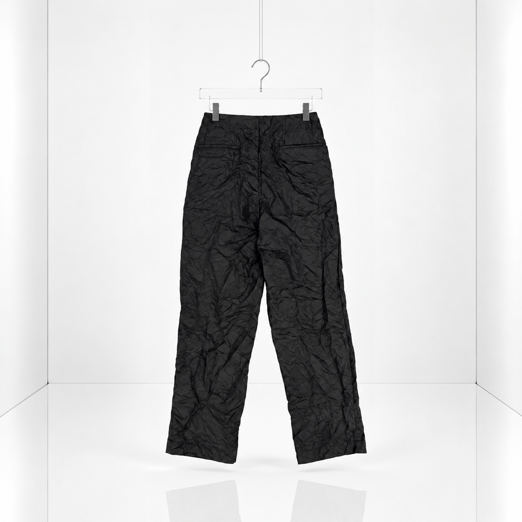 PANTALON NYLON ARRUGADO