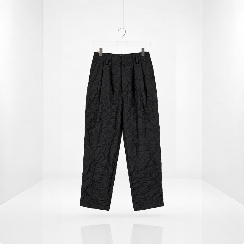PANTALON NYLON ARRUGADO