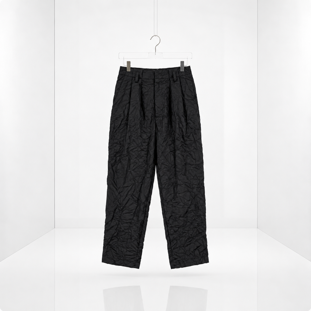 PANTALON NYLON ARRUGADO