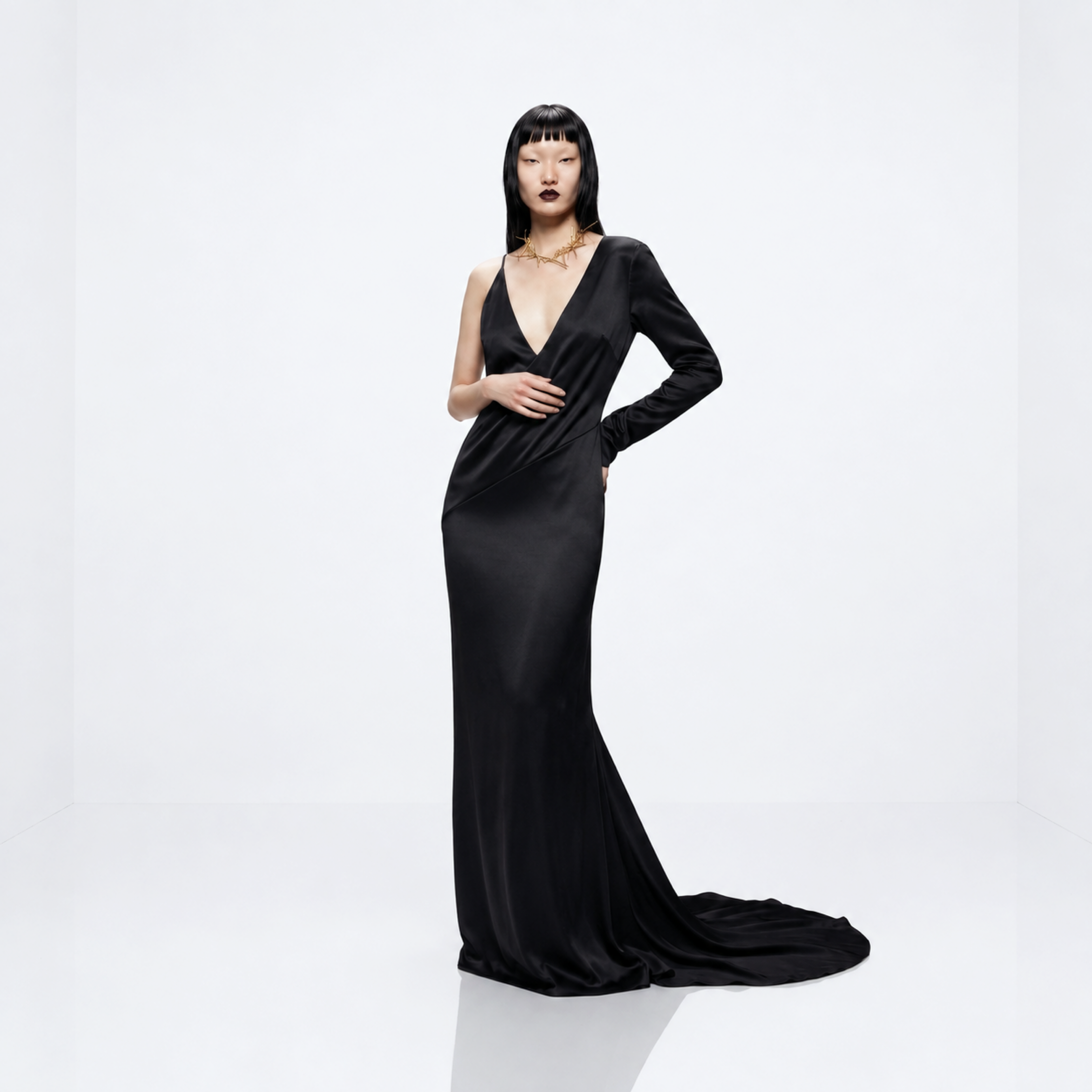 VESTIDO LENCERO SEDA