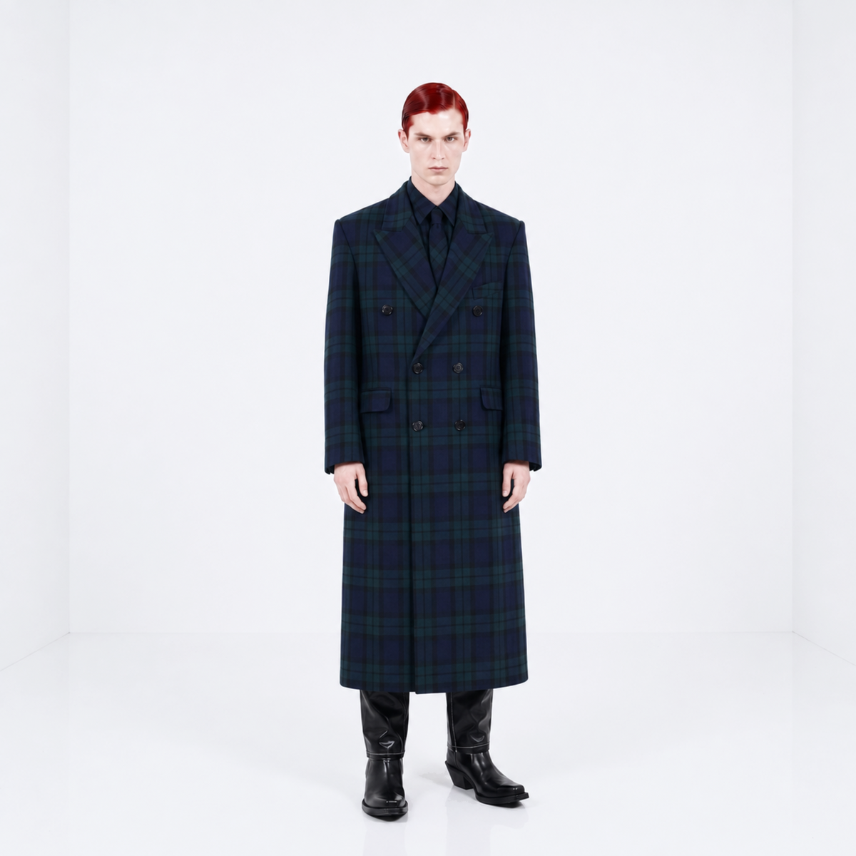 MAXI ABRIGO TARTAN