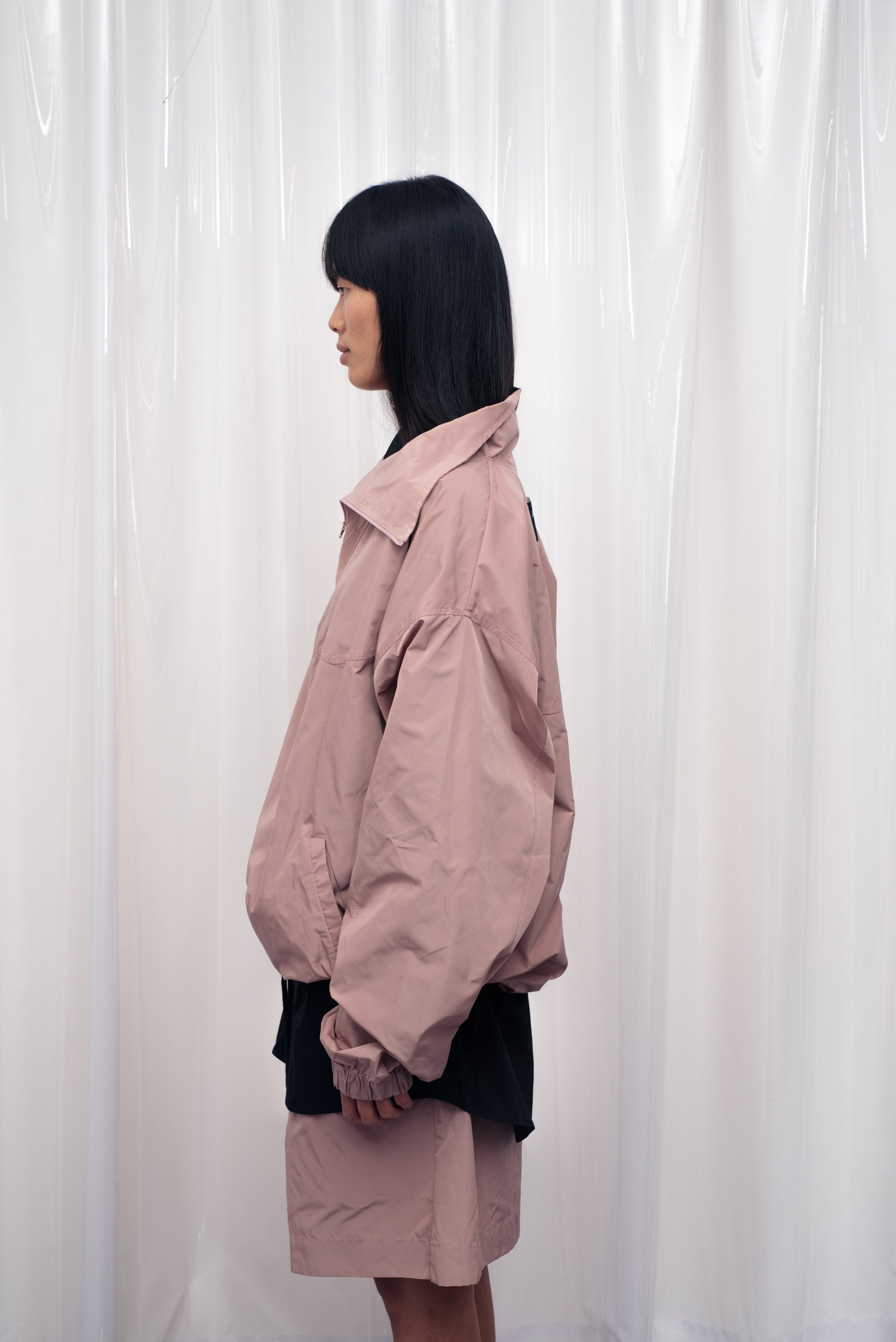 006 SUDADERA SPORT NYLON ROSA