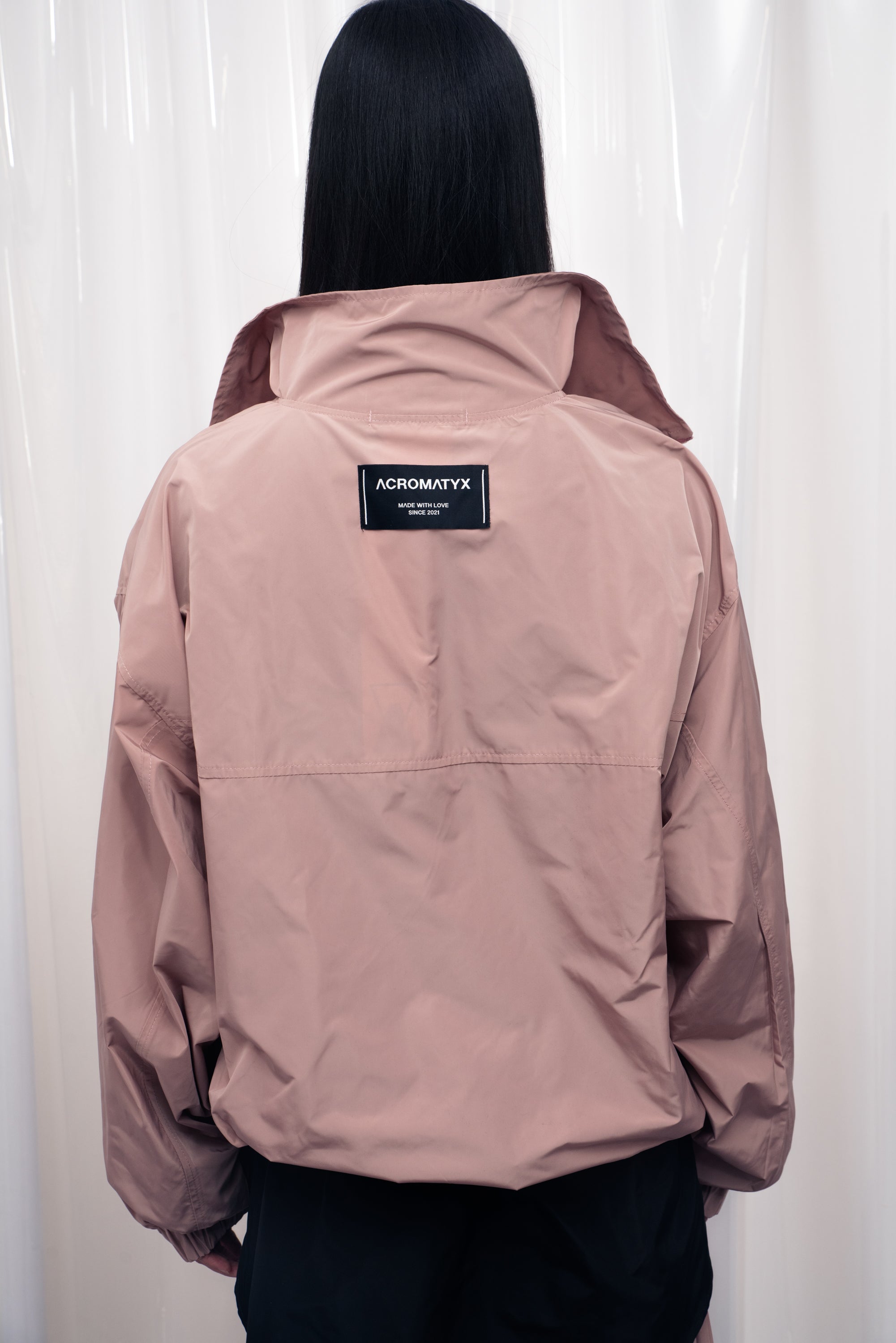 006 SUDADERA SPORT NYLON ROSA