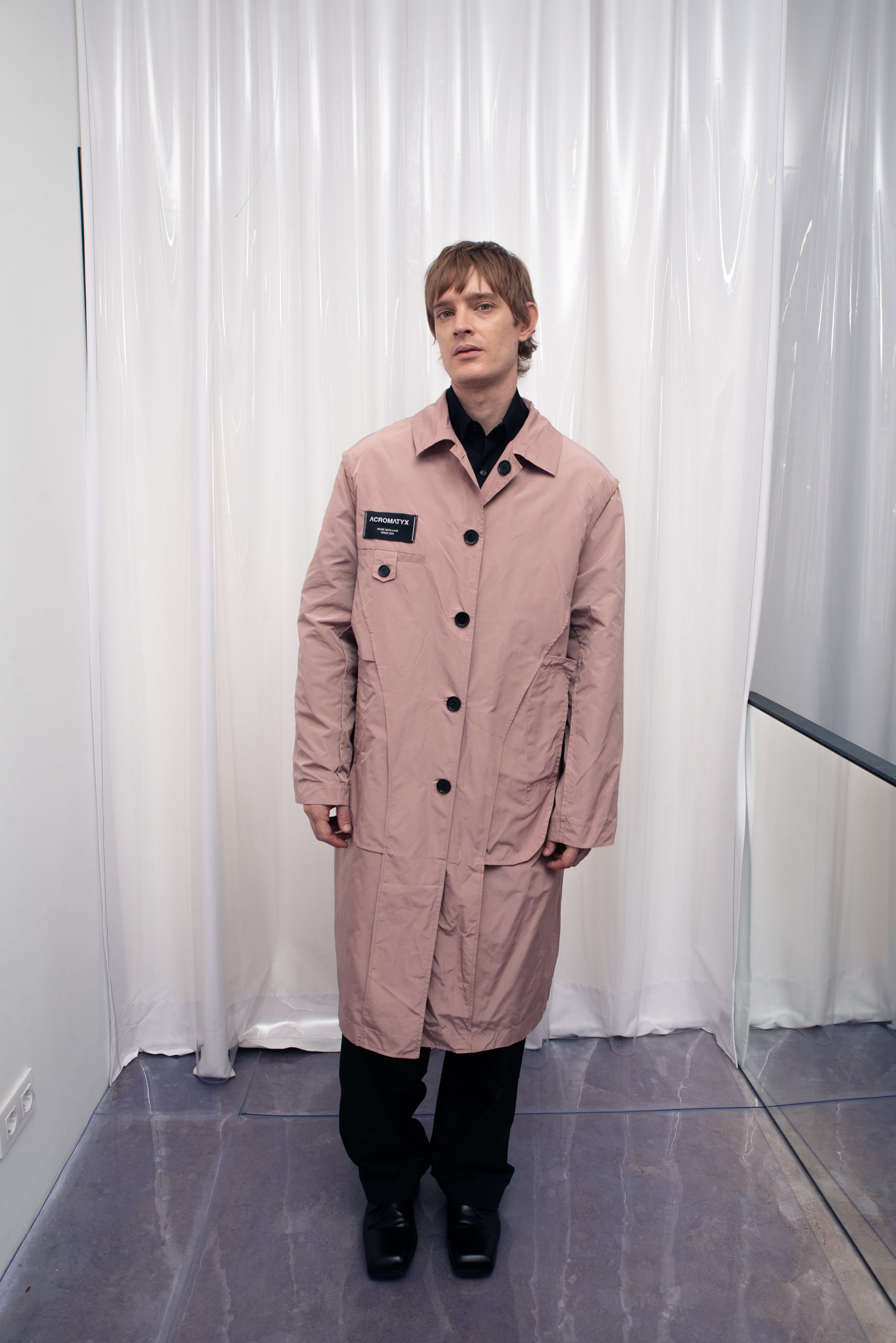 006 GABARDINA  NYLON ROSA