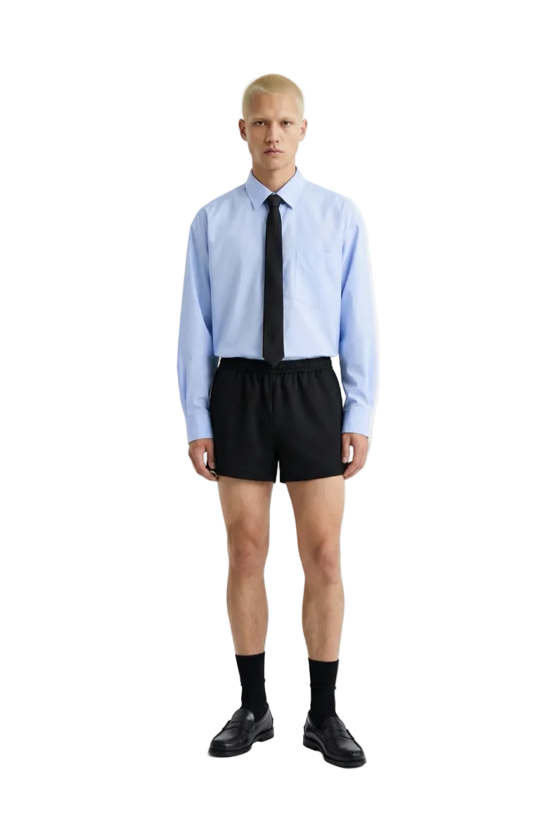 CAMISA AZUL CELESTE OVERSIZE