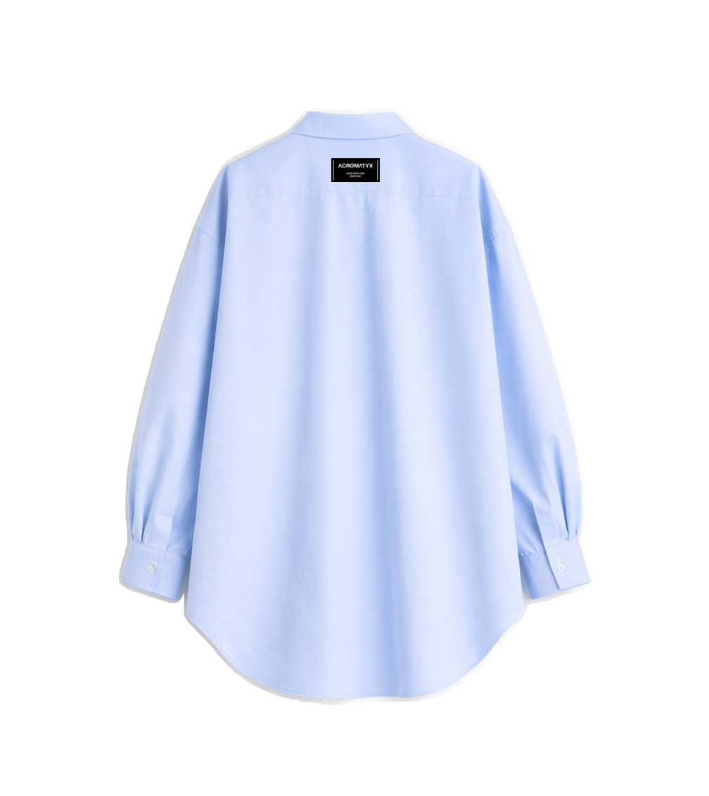 CAMISA AZUL CELESTE OVERSIZE