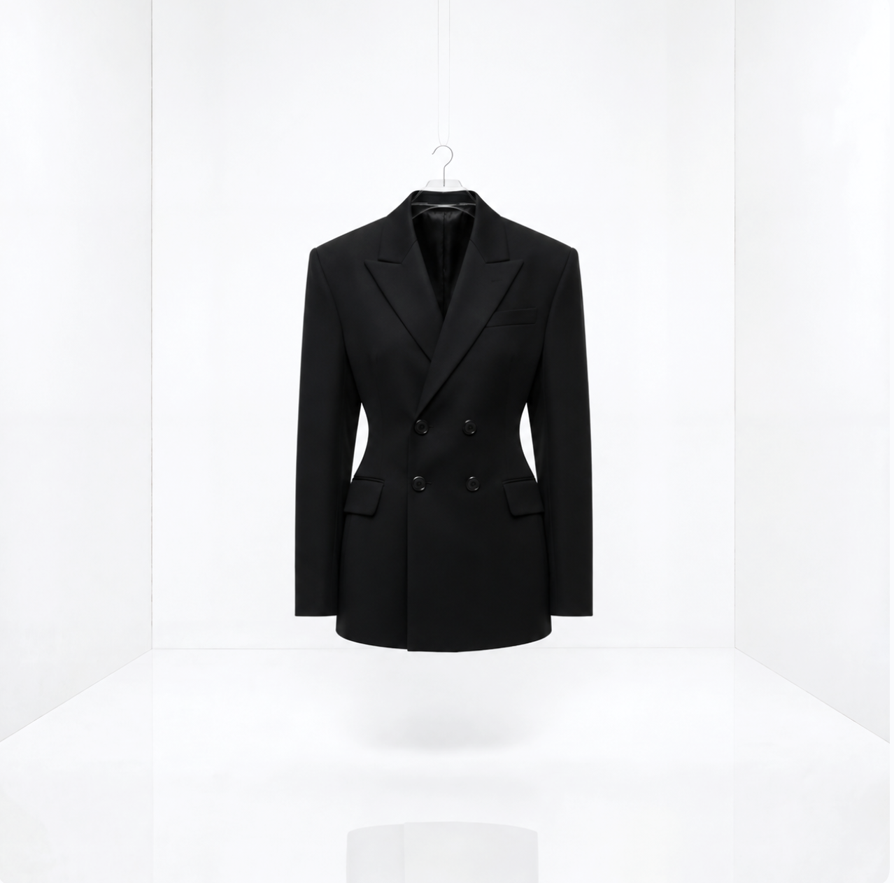 CHAQUETA ENTALLADA NEGRA