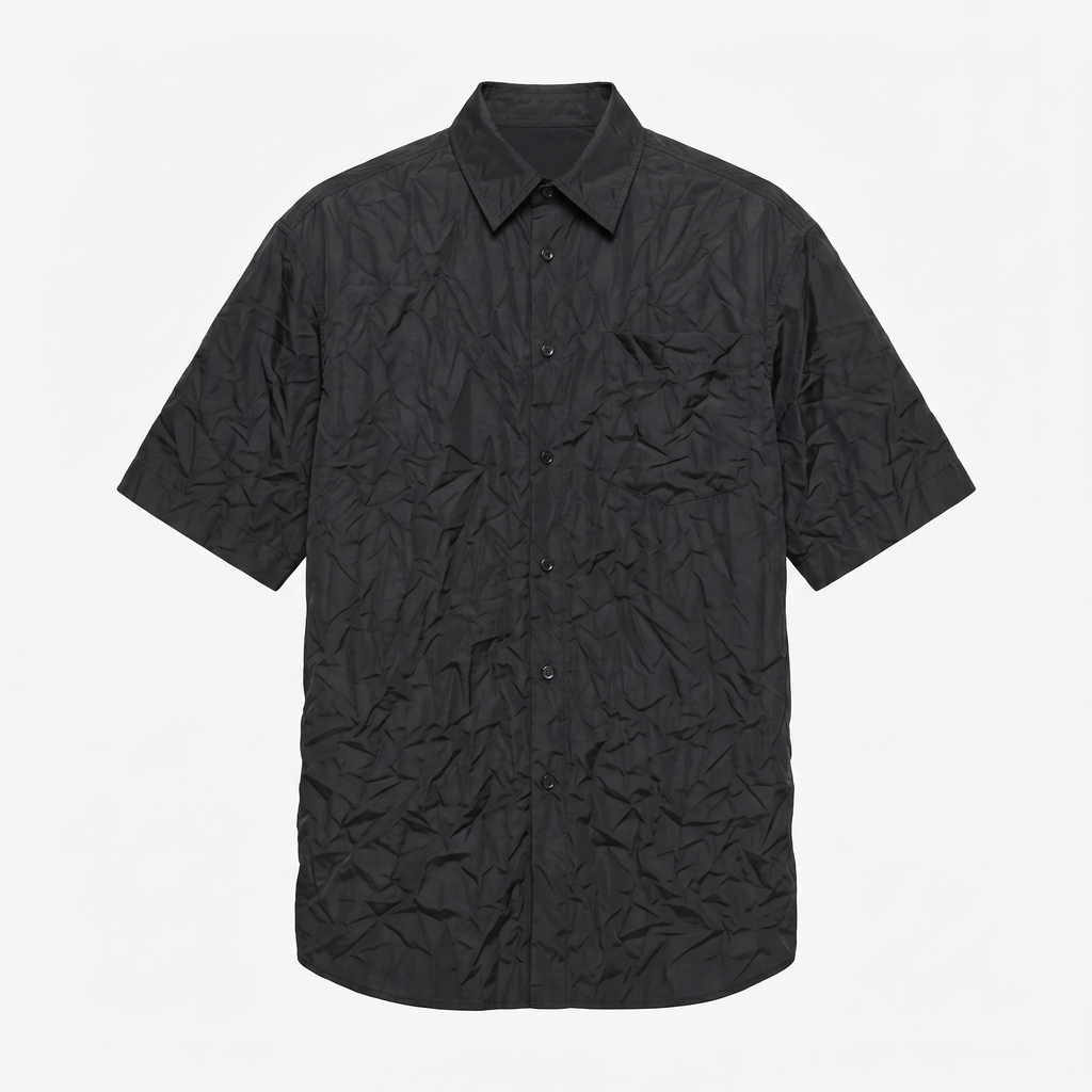 CAMISA NYLON ARRUGADA