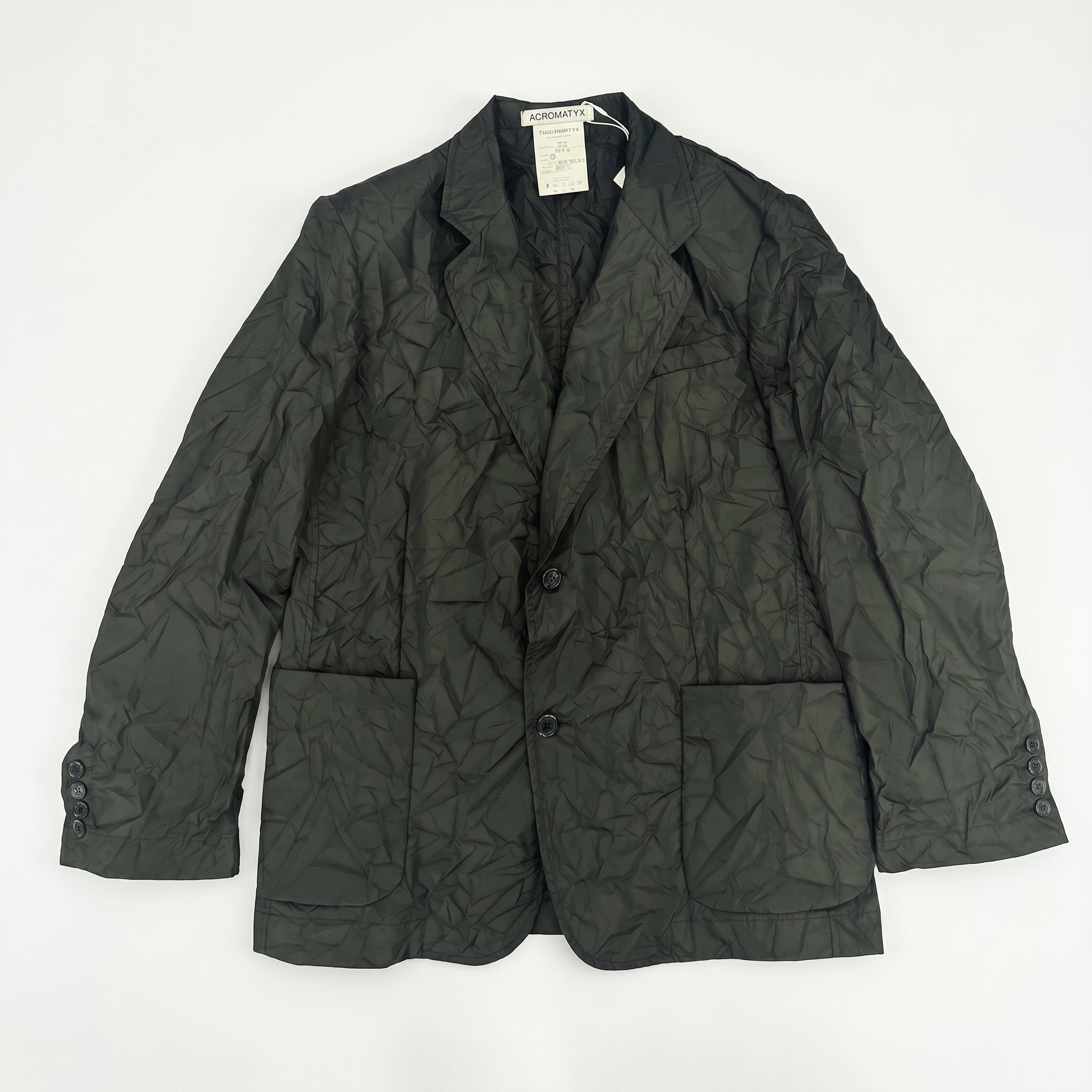 CHAQUETA REGULAR FIT NYLON  ARRUGADA