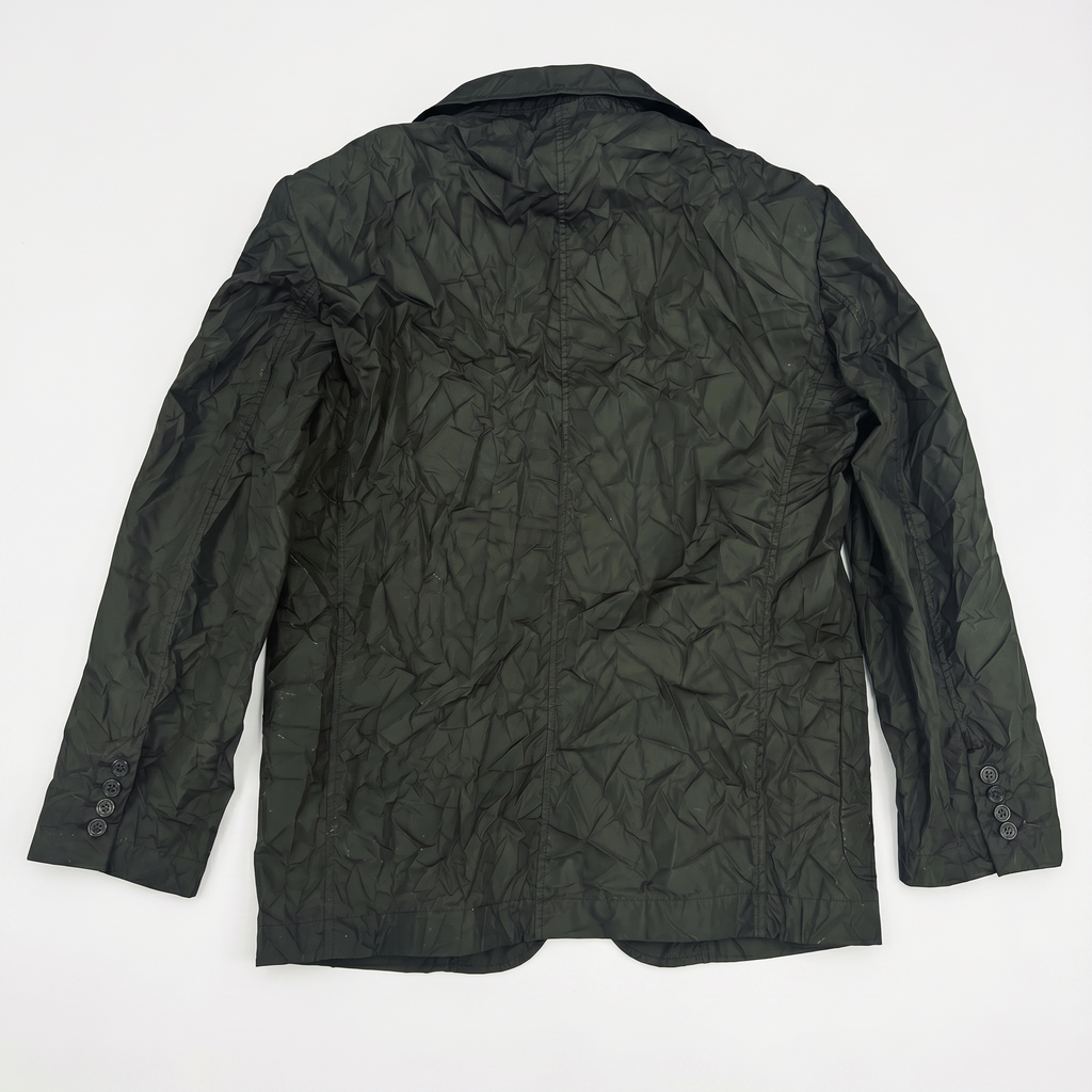 CHAQUETA REGULAR FIT NYLON  ARRUGADA