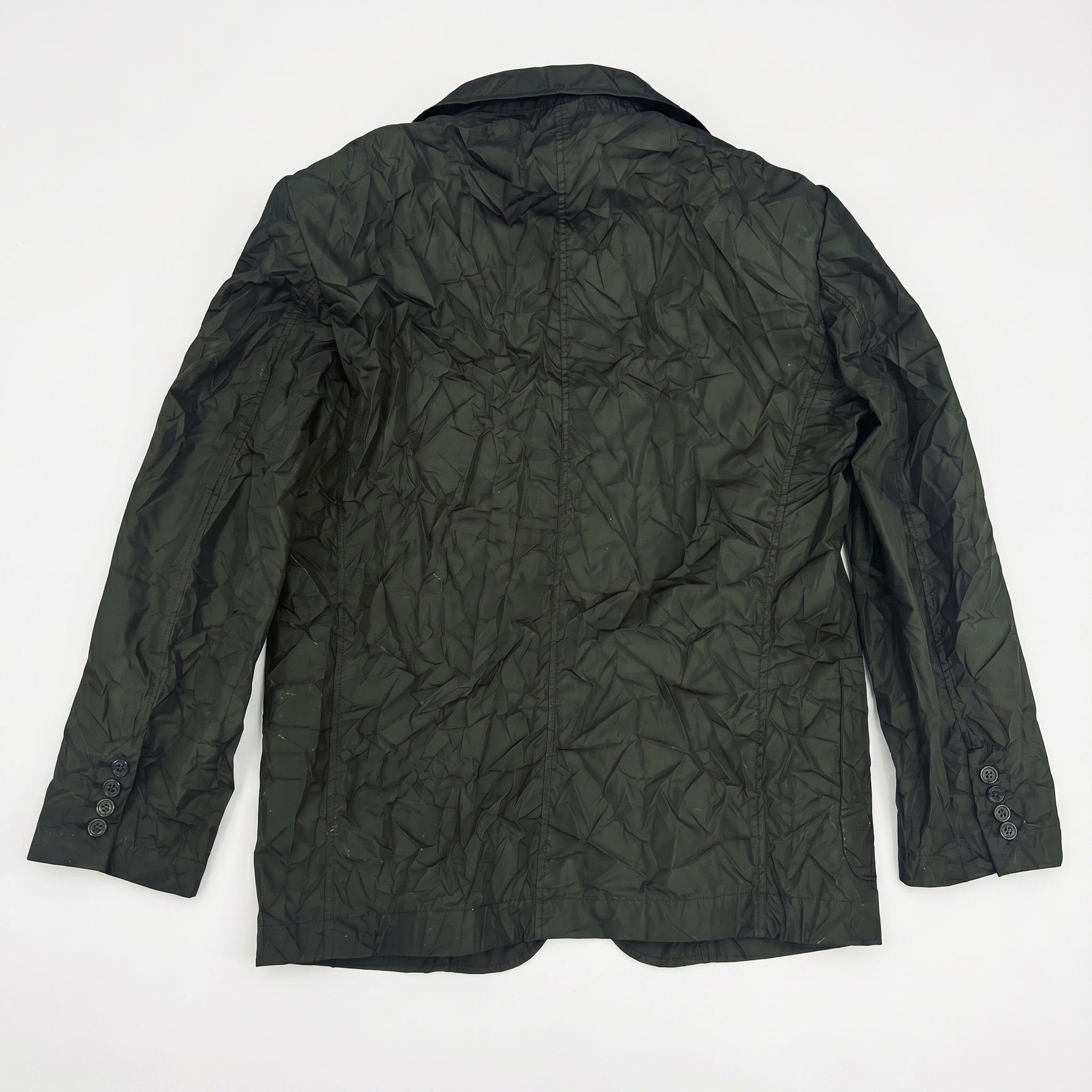 CHAQUETA REGULAR FIT NYLON  ARRUGADA