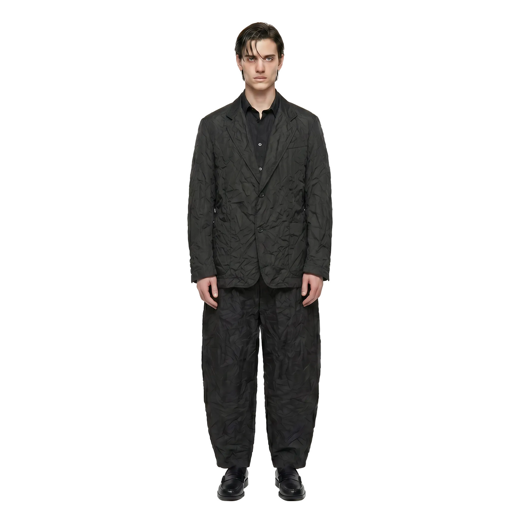 CHAQUETA REGULAR FIT NYLON  ARRUGADA