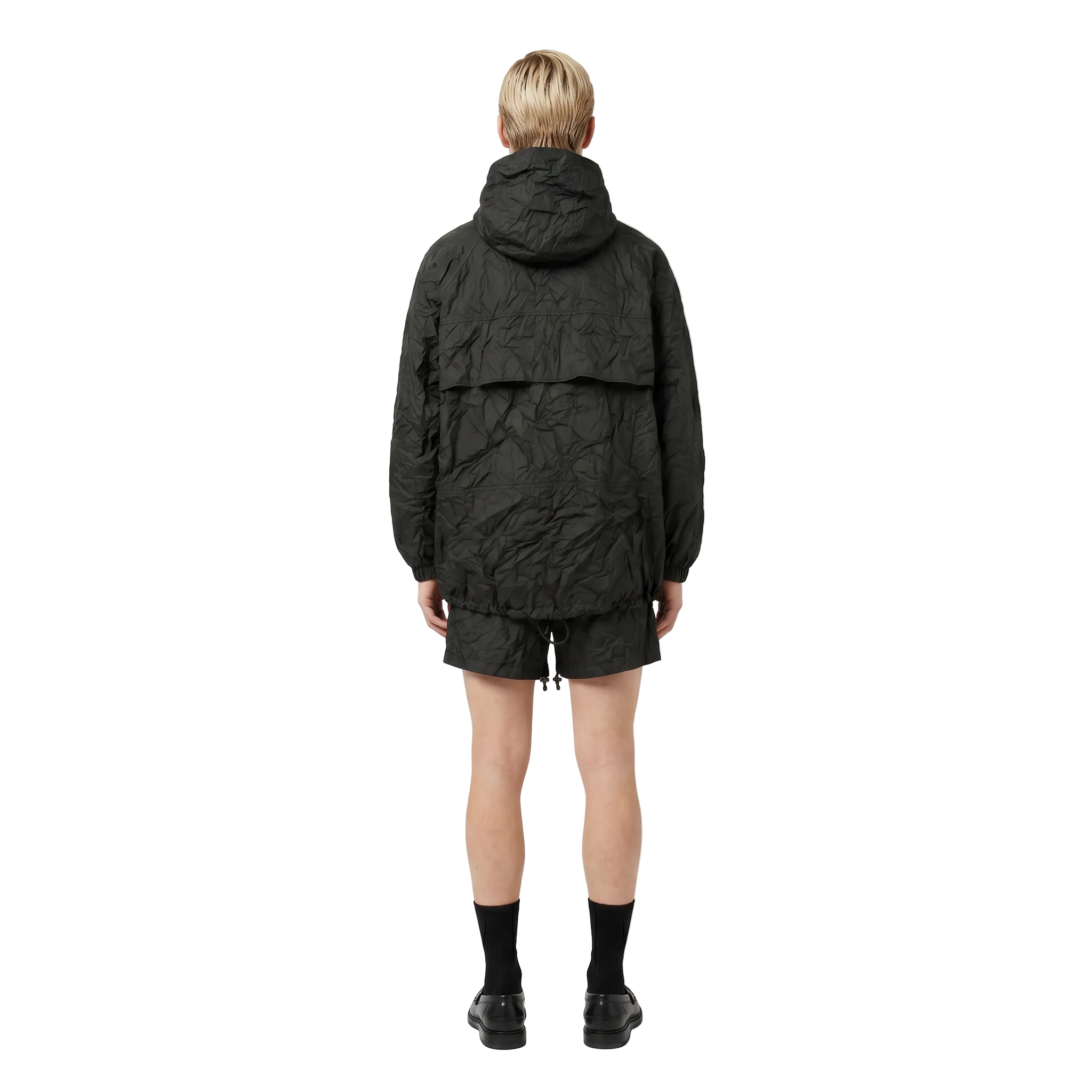 SUDADERA OVERSIZE NYLON ARRUGADA