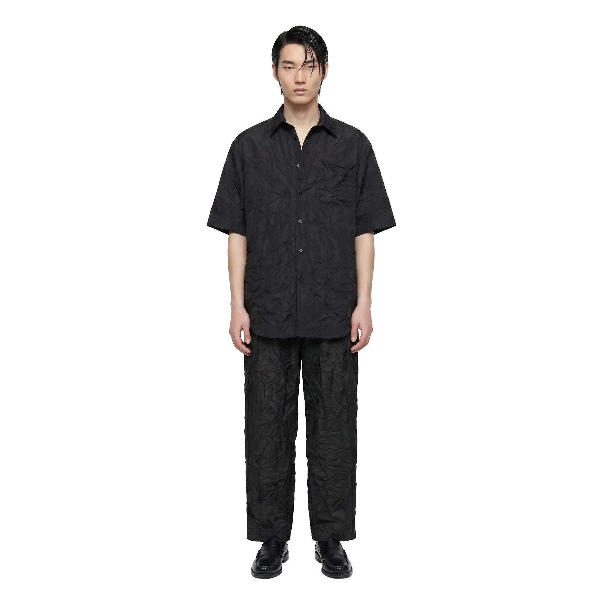 CAMISA NYLON ARRUGADA