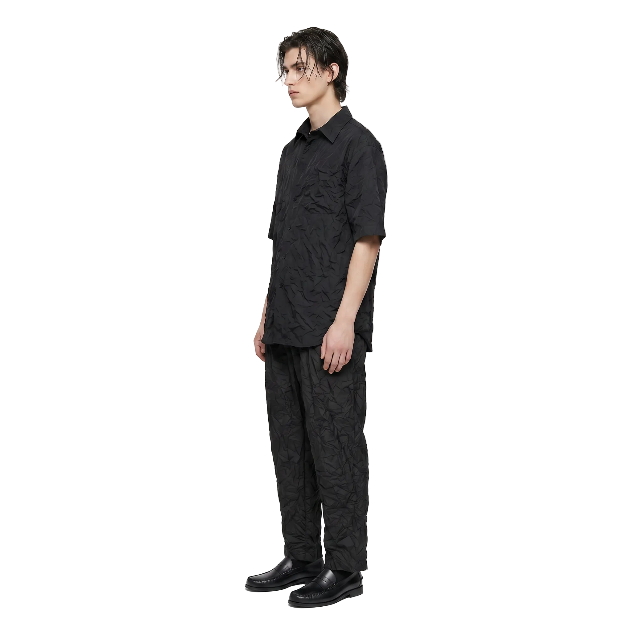 CAMISA NYLON ARRUGADA