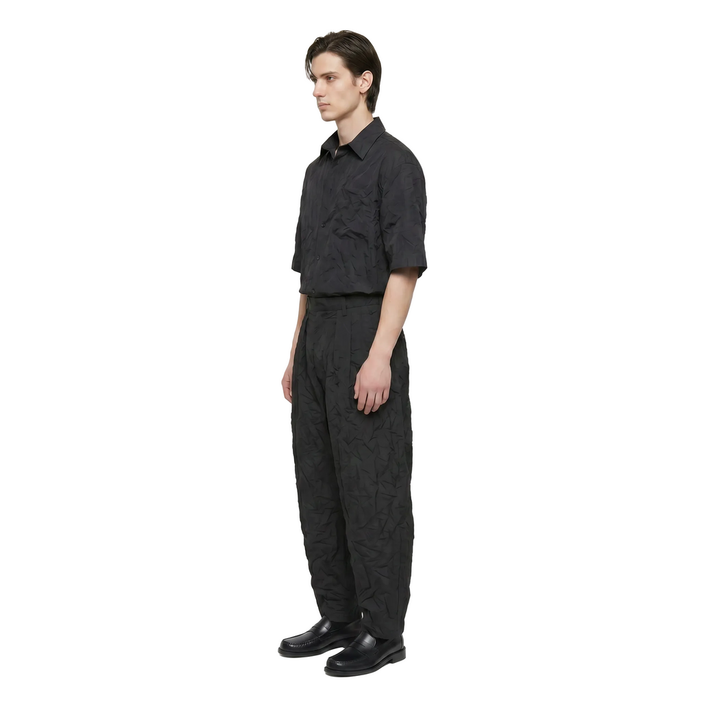 PANTALON NYLON ARRUGADO