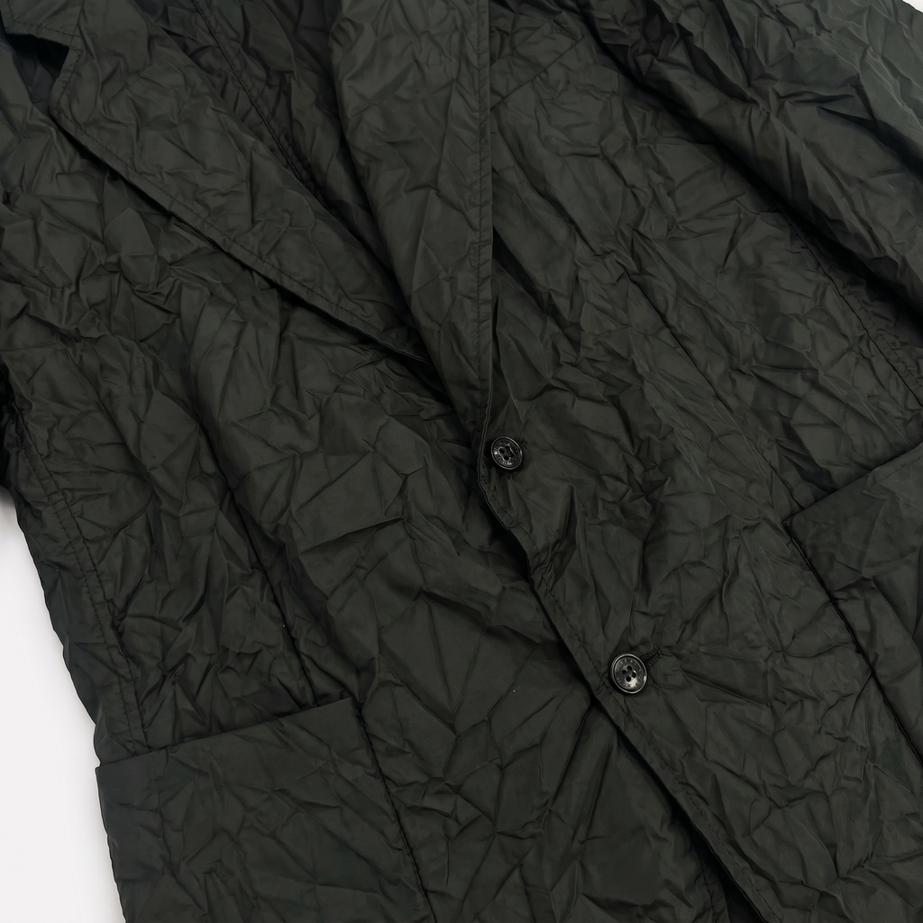 CHAQUETA REGULAR FIT NYLON  ARRUGADA