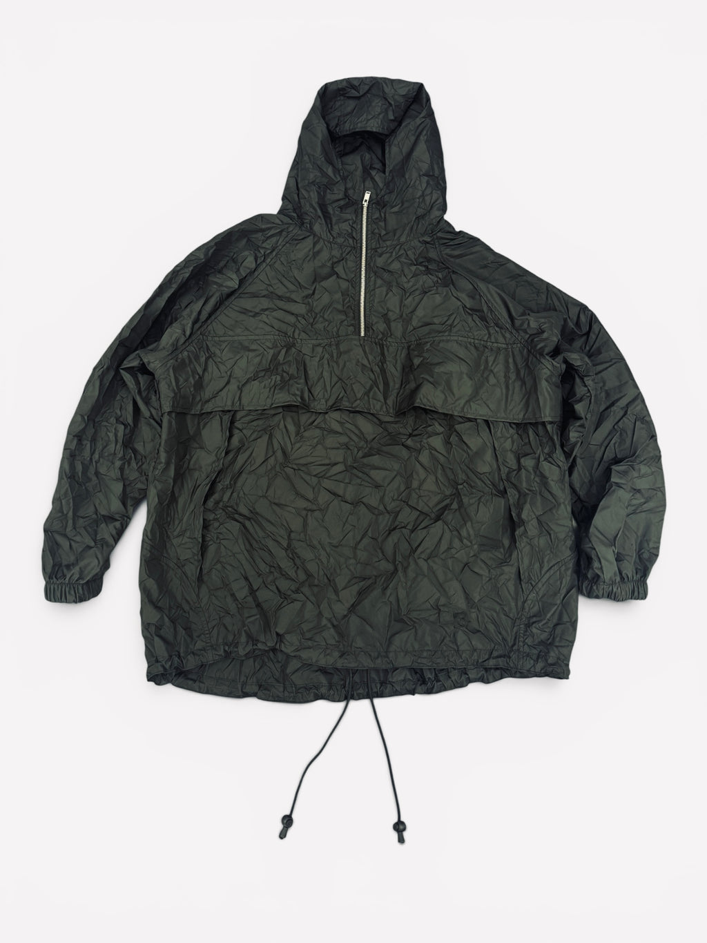 SUDADERA OVERSIZE NYLON ARRUGADA