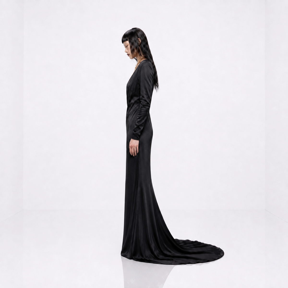 VESTIDO LENCERO SEDA